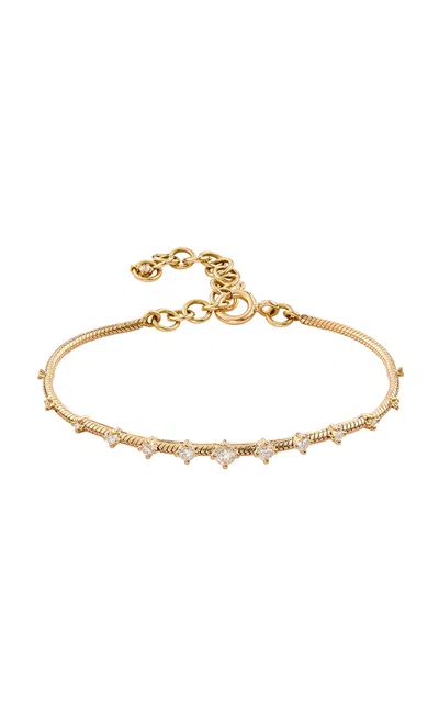 Fernando Jorge 18k Yellow Gold Diamonds On Chain Bracelet