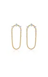 Fernando Jorge 18k Yellow Gold Diamonds On Single Chain Short Earrings