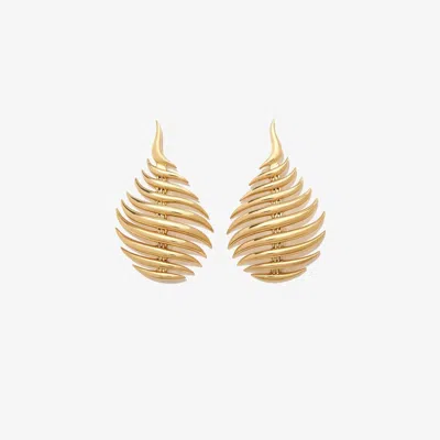 Fernando Jorge 18k Yellow Gold Flame Small Drop Earrings