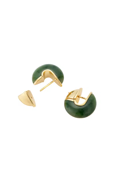Fernando Jorge 18k Yellow Gold Fluid Gold And Stones Earrings