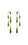 Fernando Jorge 18k Yellow Gold Fluid Stones Doubled Earrings