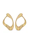 Fernando Jorge 18k Yellow Gold Medium Stream Lines Loop Earrings