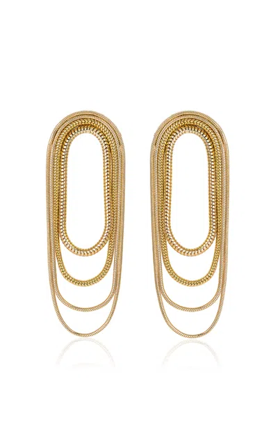 Fernando Jorge 18k Yellow Gold Multi Chain Earrings