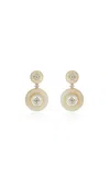 Fernando Jorge 18k Yellow Gold Signal Mother Of Pearl Small Earrings