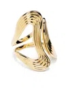 Fernando Jorge 18k Yellow Gold Stream Lines Open Ring In Gold