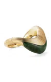 Fernando Jorge 18k Yellow Gold Stream Wave Stone Bracelet