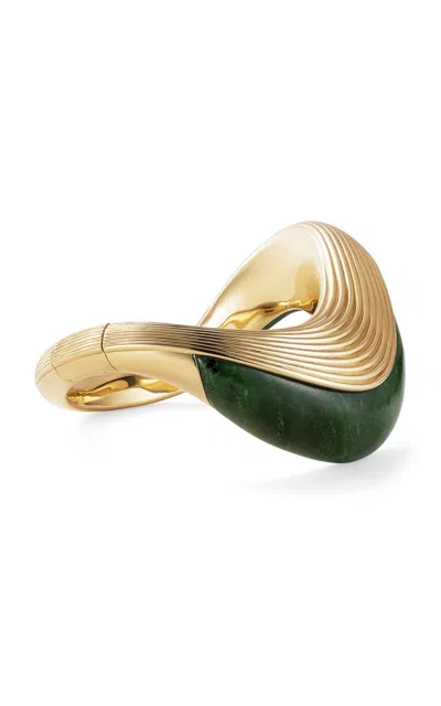 Fernando Jorge 18k Yellow Gold Stream Wave Stone Bracelet