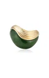 Fernando Jorge 18k Yellow Gold Stream Wave Stone Ring