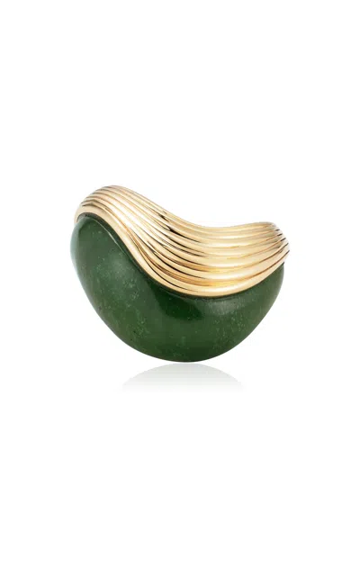Fernando Jorge 18k Yellow Gold Stream Wave Stone Ring