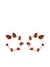 Fernando Jorge 18kt Rose Gold Flicker Garnet Earrings In Gold