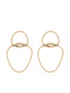 Fernando Jorge 18kt Yellow Gold Fluid Diamonds Earrings In Gold