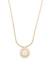 Fernando Jorge 18kt Yellow Gold Signal Diamond And Mother Of Pearl Necklace In Gold