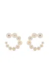 Fernando Jorge 18kt Yellow Gold Small Circle Mother-of-pearl Diamond Earrings In Gold