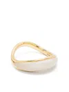 Fernando Jorge 18kt Yellow Gold Stream Wave Mother-of-pearl Ring In Gold