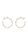 Fernando Jorge Circle Small 18k Gold Diamond Earrings In Gold