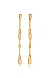 Fernando Jorge Fluid 18k Yellow Gold Diamond Earrings