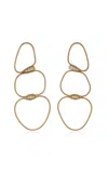 Fernando Jorge 18kt Yellow Gold Fluid Diamond Earrings