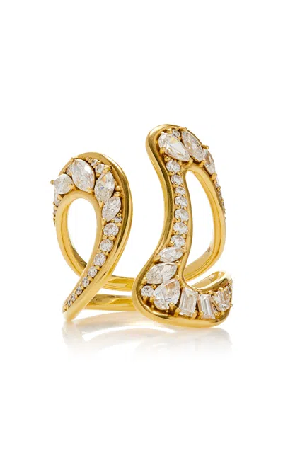 Fernando Jorge Stream 18k Yellow Gold Diamond Ring
