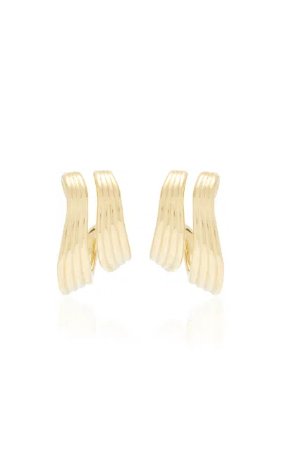 Fernando Jorge The Stream Lines 18k Yellow Gold Earrings
