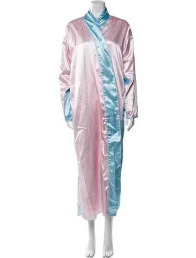 Pre-owned Fernando Sanchez Colorblock Pattern Robe In Multi