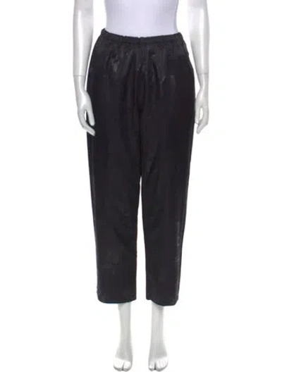 Pre-owned Fernando Sanchez Straight Leg Pants In Black