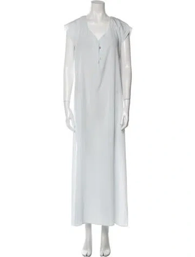 Pre-owned Fernando Sanchez Vintage Long Dress In Blue