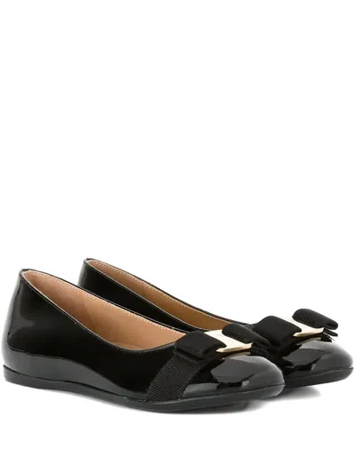 Ferragamo 05mm Ballet Flats In Black