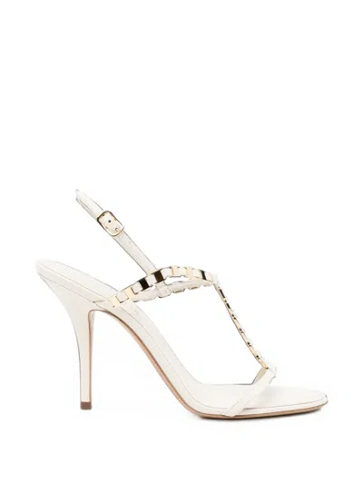 Ferragamo 100mm Mini Vara Sandals In Red