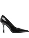 Ferragamo 100mm Pointed-toe Pumps In Black