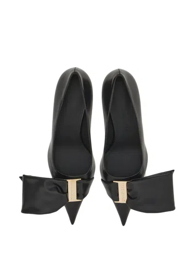 Ferragamo 105mm Oversized-bow Leather Pumps