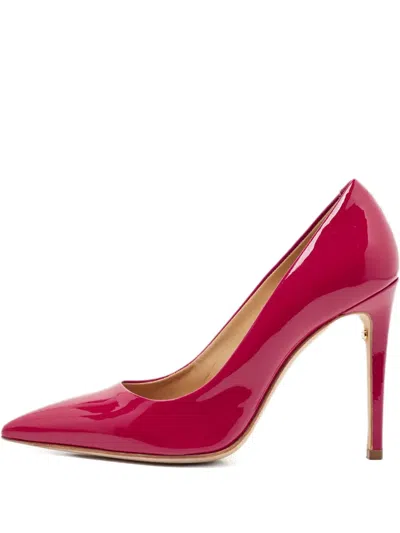 Pre-owned Ferragamo 110mm High-heeled Patent Pumps