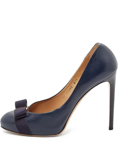 Pre-owned Ferragamo 110mm Leather Heeled Pumps