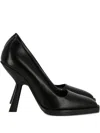 Ferragamo 110mm Sculpted-heel Pointed-toe Pumps In Black