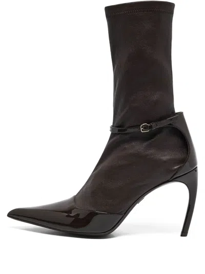 Pre-owned Ferragamo 125mm Leather Boots