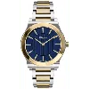 Ferragamo 1898 Slim Blue Dial Two Tone Steel Men's Watch Sfpe00419 In Blue