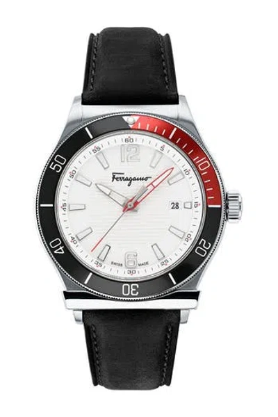 Ferragamo 1898 Sport Watch, 44mm In Black