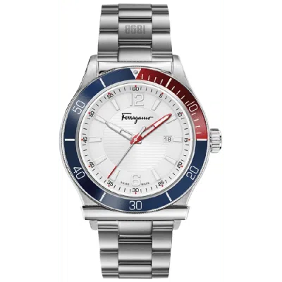 Ferragamo 1898 Sport White Dial Steel Men's Watch Sfyk00520