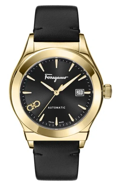 Ferragamo 1927 Chrono Bracelet Watch In Black