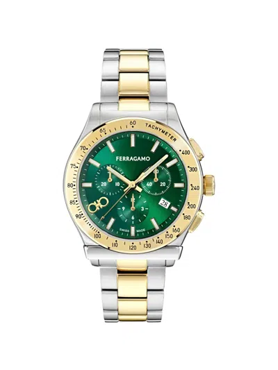 Ferragamo 1927 Chrono 42mm Watch In Pattern