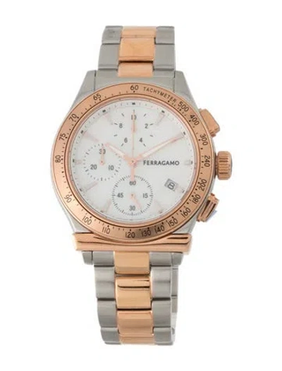 Pre-owned Ferragamo 1927 Chrono Watch, 38mm In Multi