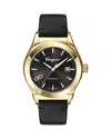 Ferragamo Men's Swiss Automatic 1927 Black Leather Strap Watch 42mm In Black/black