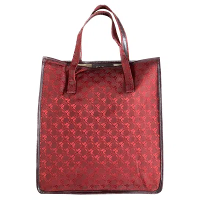 Pre-owned Ferragamo 1970s  Burgundy Tote Bag In Red