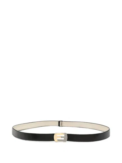 Pre-owned Ferragamo 1970s Logo-buckle Belt In Black
