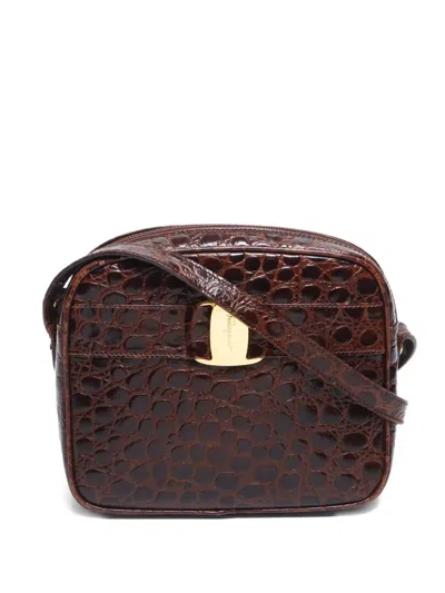 Pre-owned Ferragamo 1990-2000 Vara Leather Crossbody Bag