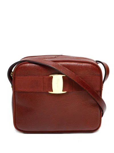 Pre-owned Ferragamo 1990-2000s Vara Cross Body Bag In Brown