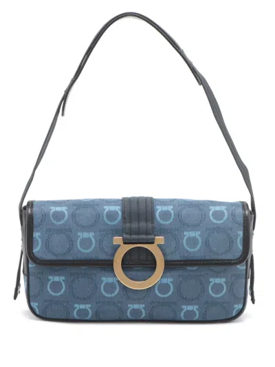 Pre-owned Ferragamo 1990-2010 Gancini-print Shoulder Bag