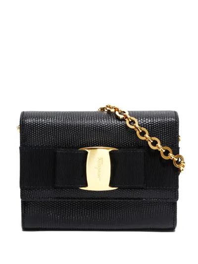 Pre-owned Ferragamo 1990-2010s Mini Vara Shoulder Bag In Black