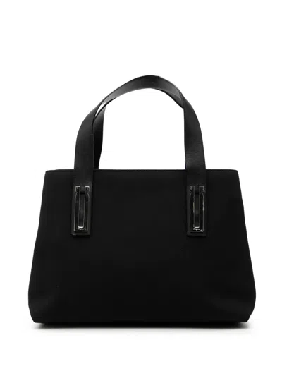 Pre-owned Ferragamo 1990-2020 Nylon Handbag In Black