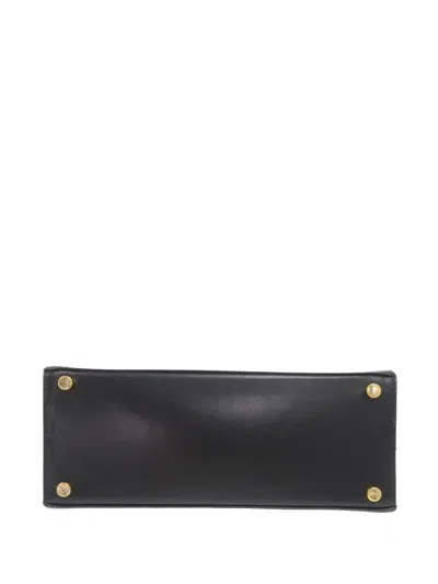 Pre-owned Ferragamo 1990-2000 Vara Bow Satchel In Black