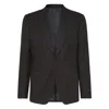 Ferragamo Buttoned Wool Jacket In Black